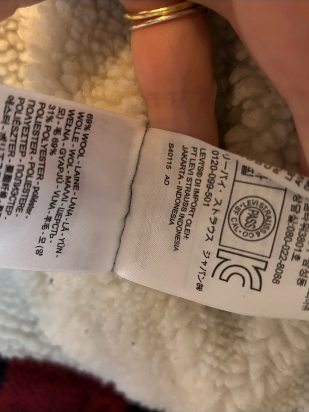 Levi's Plaid Sherpa Jacket